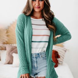 StyleCast Women Self Design Cable Knit Shawl Collar Front-Open Longline Sweaters-image-85