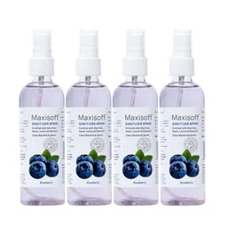 Maxisoft Pack of 4 Blueberry Hand Sanitizer Spray - 120 ml Each-image-0