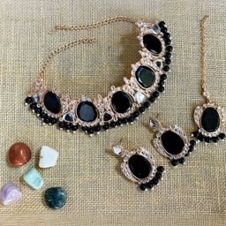 VATSALYA creation Women Black Jewellery Set-image-96