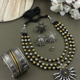 NAMAN ARTS Oxidised Jewellery Set-45
