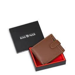 BAGMAN Men Leather Two Fold Wallet-image-21