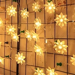 XERGY Yellow Flower Shaped  LED String Lights image 1