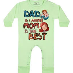 Arvesa Daddy & I Agree Mommy Is Best Printed Bodysuit-image-37