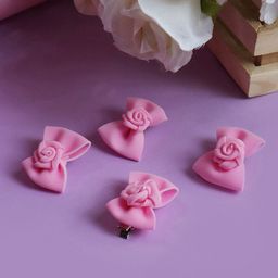 Soho Boho Studio Women Pink Set of 4 Alligator Hair Clip-48
