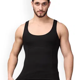 Wearslim Men Round Neck Cotton Tummy Tucker Vest-picture-21
