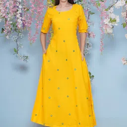 LABEL KASHI Women Geometric Gown Maxi Dress-image-26