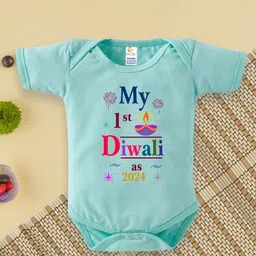 Babywish Kids Special Printed My First Diwali Romper Bodysuit-image-41