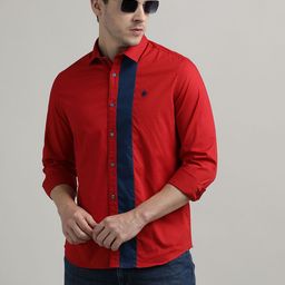 MaverIQ Men Slim Fit Solid Spread Collar Cotton Casual Shirt-picture-48