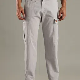 Thomas Scott Men Smart Straight Fit Easy Wash Cargos Trousers-image-29