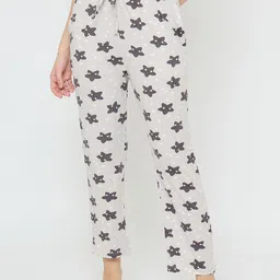 Camey Printed Mid Rise Lounge Pants-image-77