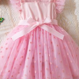 LULU & SKY Flutter Sleeve Fit & Flare Dress-36