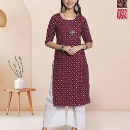 7Threads Pack of 3 Women Ethnic Motifs Printed Crepe Kurta-picture-20