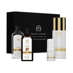 THE MAN COMPANY Blanc Body Wash 200ml+ Body Lotion 200ml+ Roll On Deo 55ml+ Perfume 120ml-5