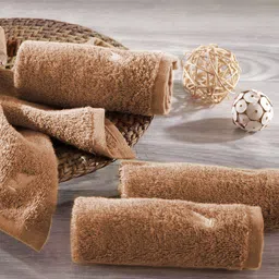 MASPAR Brown Set of 4 Cotton 550 GSM Face Towels-24