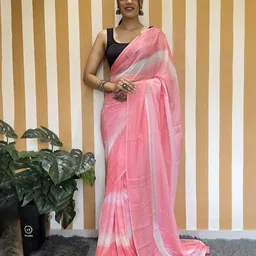 KALINI Leheriya Pure Chiffon Ready to Wear Saree-image-54