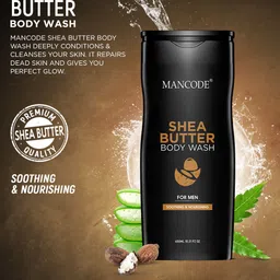 MANCODE Men Set of 4 Shea Butter, Charcoal, Coffee & Hydro (3 In 1) Body Wash, 450ml image 2