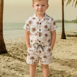 BAESD Boys Printed Shirt with Shorts-image-78