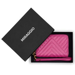 MIRAGGIO Women Geometric Textured PU Zip Around Wallet-51