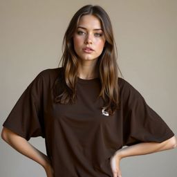 TOGS & TERRE Women Graphic Printed Round Neck Cotton Oversized T-shirt-image-111