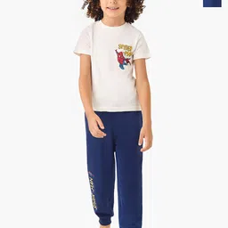 Juniors by Babyshop Boys Pack Of 2 Spider-Man Printed Pure Cotton Tshirts & Pyjamas-picture-18