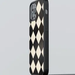 macmerise Geometric Printed iPhone 13 Pro Max Back Case Mobile Accessories-57