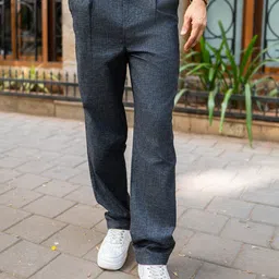 Maniac Men Comfort Pleated Korean Fit Trouser-image-82