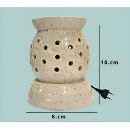 PEEPALCOMM 3Pcs White Electric Dot Round Diffuser With Jasmine Oils - 10 ml Each image 4