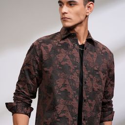 HIGHLANDER Men Opaque Printed Casual Shirt-picture-45