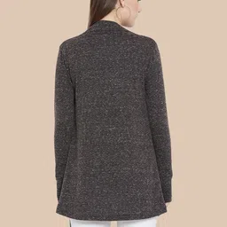 Hypernation Lapel Collar Open Front Longline Shrug image 5