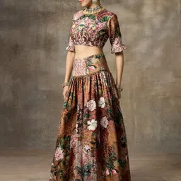 Rivaar By Rocky Star Printed Ready to Wear Lehenga &-image-51