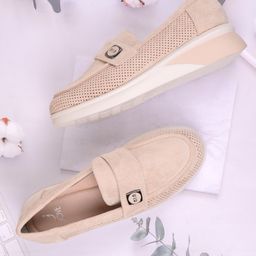 Jove Women Perforations Loafers-picture-33