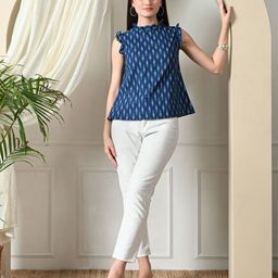 KALINI High Neck Printed Ethnic Tunic-image-11
