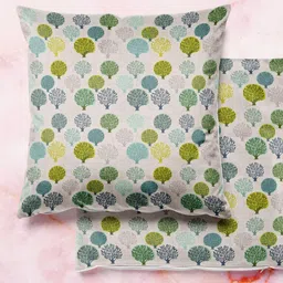 ArtzFolio Multicoloured Set of 2 Square Cushion Covers-38