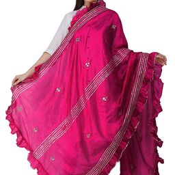 Exotic India Dupatta From Amritsar With Gota Patches And Frill Border-picture-39