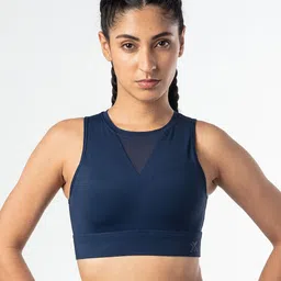 2BX Hot Mesh Women Medium-impact Workout Crop Top Sports Bra-58