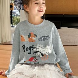 LULU & SKY Girls Animal Printed Round Neck Cotton T-shirt-picture-25