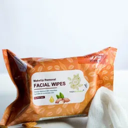 Thyherbs Makeup Removal Facial Wipes With Almond Oil- 25 Wipes-46