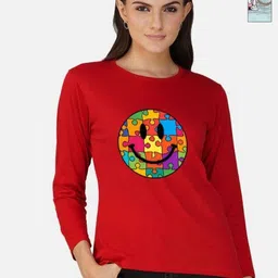 Metronaut Women 2 Printed Bio Finish Applique T-shirt-picture-31