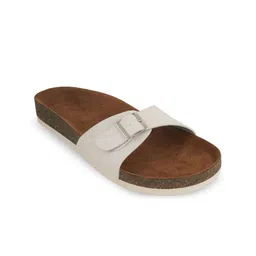 MOZAFIA Women Open Toe Flats with Buckles-image-41