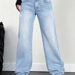 NUCOUTHS Women Baggy Fit High-Rise Light Fade Jeans-picture-37