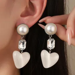 SALTY Posy Luxury Beaded Contemporary Drop Earrings-32