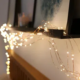 ENORMITY Yellow  Rice Shape String Lights image 3