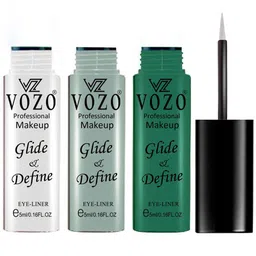VOZO Set Of 3 Glide & Define Infusion Essential Liquid Eyeliner- 5ml Each- Shade- 01-02-05-3