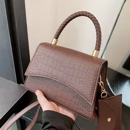 DressBerry Women Colourblocked Structured Handheld Bag-image-92