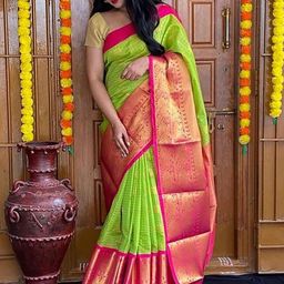 bigben textile Ethnic Motifs Woven Design Zari Banarasi Saree-picture-37