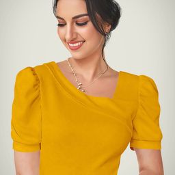 Dream Beauty Fashion Women Regular Puff Sleeve Fitted Top-picture-22
