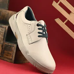 Egoss Men Leather Casual Sneakers-image-60