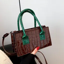 StyleCast Checked Structured Sling Bag with image 1