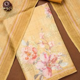 Soch Floral Printed Sequinned Unstitched Dress Material-image-10
