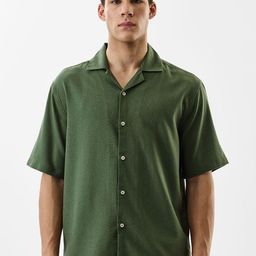 Snitch Boxy Cuban Collar Casual Shirt-image-104